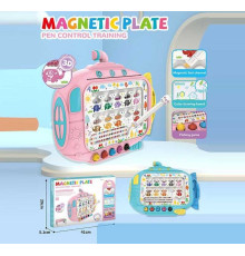 Магнітна гра 666-5 A (36) 2 кольори, магнітний стилус, магнітна риболовля, дошка пиши-стирай, 4 маркери, в коробці