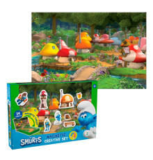 гр Магнітна гра з планшеткою "Гномики" 200627 (24) "DoDo", 24 магнітні фігурки, фон для гри, в коробці