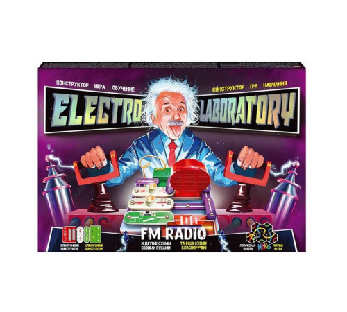 гр Електронний конструктор "Electro Laboratory. FM Radio" Elab-01-01 (5) "Danko Toys", у коробці гр Електронний конструктор "Electro Laboratory. FM Radio" Elab-01-01 (5) "Danko Toys", у коробці