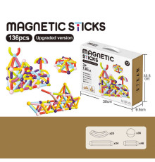 Магнітний конструктор XC-C 26 (12) 136 деталей, в коробці