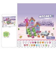 Магнітний конструктор CH 1332 (36) 113 деталей, довжина ребра кубика 2 см, в коробці
