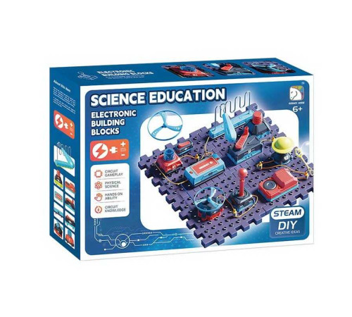 Електронний конструктор SD 807 (18) підсвічування, звуки, диктофон, вентилятор, гра-лабіринт, запускач, в коробці Електронний конструктор SD 807 (18) підсвічування, звуки, диктофон, вентилятор, гра-лабіринт, запускач, в коробці