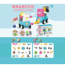 Магнітний конструктор 158-60 (72) 2 види, рухомі елементи, тріскачка, в коробці