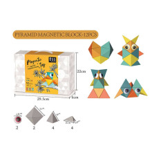 Магнітний конструктор XC-D 1 (36/4) 12 деталей, в коробці