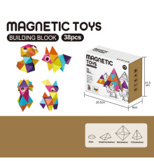 Магнітний конструктор XC-D 10 (48/2) 38 деталей, в коробці