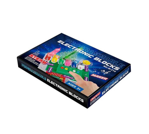 Конструктор електронний W 218 (20) ялинка, підсвічування різними кольорами, звукові ефекти, в коробці Конструктор електронний W 218 (20) ялинка, підсвічування різними кольорами, звукові ефекти, в коробці