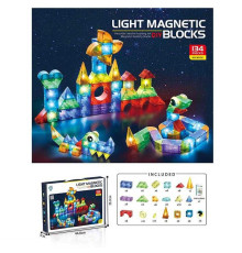 Магнітний конструктор 2206 (10) 134 деталі, підсвічування, в коробці