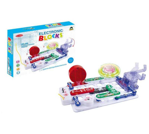 Електронний конструктор 300 (10) підсвічування, вентилятор, звуки, в коробці Електронний конструктор 300 (10) підсвічування, вентилятор, звуки, в коробці