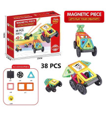 Магнітний конструктор 2266-30 (72) 38 деталей, наліпки, в коробці