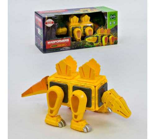 Магнітний конструктор LQ 625 (16/2) "Динозавр", 20 деталей, світло, звук, в коробці Магнітний конструктор LQ 625 (16/2) "Динозавр", 20 деталей, світло, звук, в коробці