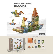 Магнітний конструктор 9903 (12/2) 78 деталей, інструкція, в коробці