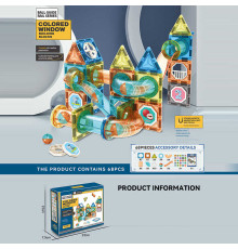 Магнітний конструктор 6691 A (36) 68 деталей, в коробці