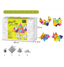 Магнітний конструктор XC-D 3 (24) 38 деталей, в коробці