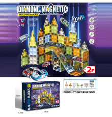 Магнітний конструктор 6816 A (18) 72 деталі, в коробці