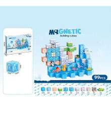 Магнітний конструктор CH 1266 (24) 99 деталей, довжина ребра кубика 2.5 см, фігурки морських тваринок, в коробці
