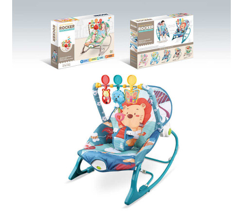 Шезлонг 68154-1 (8) мелодії, 3 підвіски, заспокійлива вібрація, в коробці – в наличии! Купите сейчас у KAZKOVA