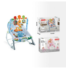 Шезлонг 69897 (4) мелодії, 3 підвіски, заспокійлива вібрація, в коробці