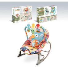 Шезлонг 68155-1 (8) мелодії, 3 підвіски, заспокійлива вібрація, в коробці