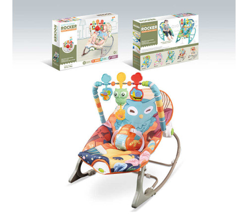 Шезлонг 68155-1 (8) мелодії, 3 підвіски, заспокійлива вібрація, в коробці – в наличии! Купите сейчас у KAZKOVA