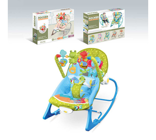 Шезлонг 68123-1 (8) мелодії, 3 підвіски, заспокійлива вібрація, в коробці – в наличии! Купите сейчас у KAZKOVA