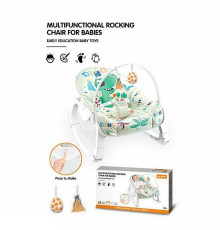 Шезлонг YK 7007 (6) заспокійлива вібрація, дуга з підвісками, на батарейках, регулювання положення, пискавка, в коробці