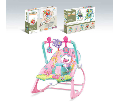 Шезлонг 68127-1 (8) мелодії, 3 підвіски, заспокійлива вібрація, в коробці – в наличии! Купите сейчас у KAZKOVA