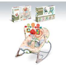 Шезлонг 68170-1 (8) мелодії, 3 підвіски, заспокійлива вібрація, в коробці