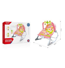 Шезлонг HE 0656 (6) регулювання гучності, мелодії, 3 підвіски, заспокійлива вібрація, на батарейках, регулювання положення, в коробці