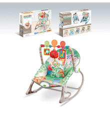 Шезлонг 68171-1 (8) мелодії, 3 підвіски, заспокійлива вібрація, в коробці