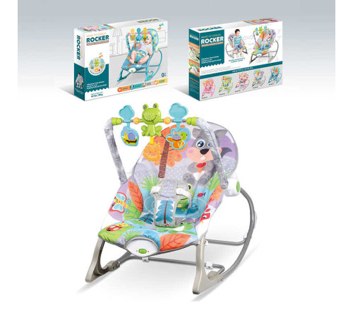 Шезлонг 68189-1 (8) мелодії, 3 підвіски, заспокійлива вібрація, в коробці – в наличии! Купите сейчас у KAZKOVA