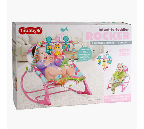 Шезлонг 68147 (4) брязкальце з мелодіями, вібрація, регулювання положення, дуга з пальчиковими іграми, захисна сітка, в коробці – в наличии! Купите сейчас у KAZKOVA