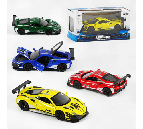 Машинка 10820 (48) "Авто Експерт", 4 кольори, металопластик, 1:32, звук, світло, інерція, рухомі елементи, в коробці, МІКС ВИДІВ