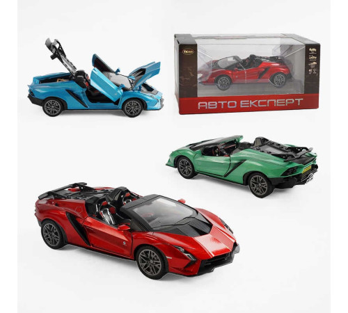 Машина TX 63310 (48/2) "Авто Експерт", 3 кольори, металопластик, масштаб 1:22, світло, звук, інерція, відчиняються двері, багажник та капот, в коробці, ВИДАЄТЬСЯ ТІЛЬКИ МІКС ВИДІВ