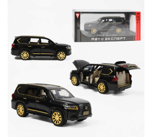 Джип RS-07596 (24) "Авто Експерт", металопластик, 1:24, звук, світло, інерція, відчиняються двері, в коробці