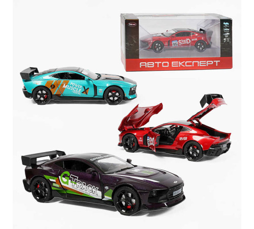 Машинка TX 43688 (48/2) "Авто Експерт", 3 види, металопластик, масштаб 1:22, світло, звук, інерція, відчиняються двері, багажник та капот, в коробці, ВИДАЄТЬСЯ МІКС – в наличии! Купите сейчас у KAZKOVA