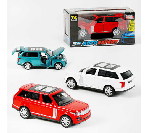 Машина металопластикова 72655 (72/2) "Авто Експерт", 3 кольори, 1:32, світло, звук, інерція, відчиняються двері, багажник, капот, в коробці, МІКС