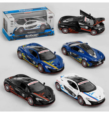 Машинка 25801 (72/2) "Авто Експерт", 3 кольори, металопластик, 1:32, світло, звук, інерція, відчиняються двері, капот, в коробці