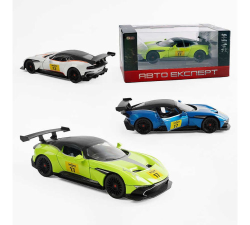 Машина TX 67052 (48/2) "Авто Експерт", 3 кольори, металопластик, масштаб 1:22, світло, звук, інерція, відчиняються двері та капот, в коробці, ВИДАЄТЬСЯ ТІЛЬКИ МІКС ВИДІВ