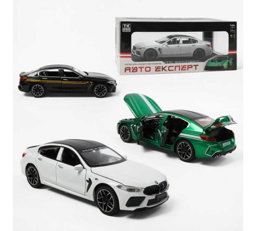 Машинка 1340-03 (24) "Авто Експерт", 3 кольори, металопластик, 1:24, звук, світло, інерція, відчиняються двері, у коробці, ВИДАЄТЬСЯ ТІЛЬКИ МІКС ВИДІВ