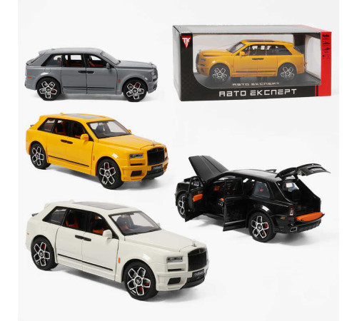 Машинка RS-81720 (24) "Авто Експерт", 4 кольори, металопластик, 1:24, звук, світло, інерція, відчиняються двері, в коробці, ВИДАЄТЬСЯ ТІЛЬКИ МІКС ВИДІВ