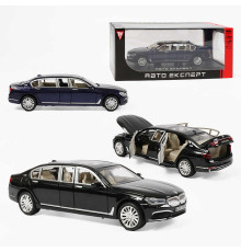 Машинка RS-61337 (24) "Авто Експерт", 2 кольори, металопластик, 1:24, звук, світло, інерція, відчиняються двері, багажник та капот, в коробці