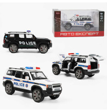 Джип RS-40895 (36/2) "Авто Експерт", "Поліція", металопластик, масштаб 1:22, світло, звук, інерція, відчиняються двері, багажник та капот, в коробці