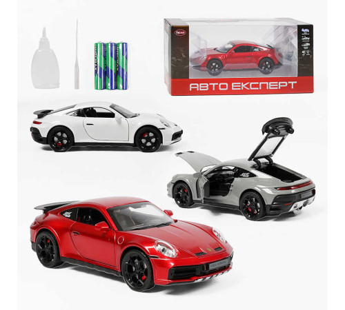 Машинка TX 51466 (48/2) "Авто Експерт", 3 види, металопластик, масштаб 1:22, світло, звук, інерція, відчиняються двері, багажник та капот, в коробці, ВИДАЄТЬСЯ МІКС