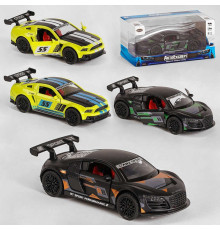 Машинка MG - 70519 (120/2) "Авто Експерт", 2 види, по 2 кольори, 1:36, світло, звук, інерція, в коробці