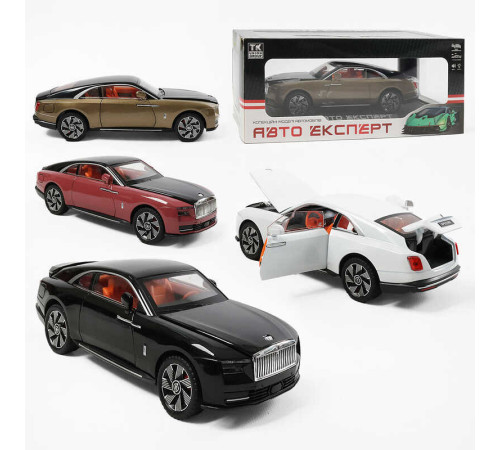 Машинка 1416-28 (24) "Авто Експерт", 4 кольори, металопластик, 1:24, звук, світло, інерція, відчиняються двері, у коробці, ВИДАЄТЬСЯ ТІЛЬКИ МІКС ВИДІВ