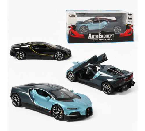 Машинка 22805 (48/2) "Авто Експерт", 2 кольори, металопластик, 1:32, світло, звук, інерція, відчиняються двері, багажник, капот, в коробці