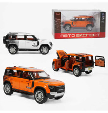 Джип RS-47621 (36/2) "Авто Експерт", 2 кольори, металопластик, масштаб 1:22, світло, звук, інерція, відчиняються двері, багажник та капот, в коробці