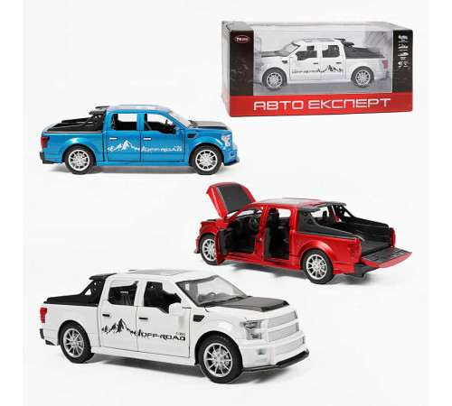 Машинка TX 60715 (48) "Авто Експерт", 3 кольори, металопластик, масштаб 1:22, світло, звук, інерція, відчиняються двері, багажник та капот, в коробці, ВИДАЄТЬСЯ МІКС