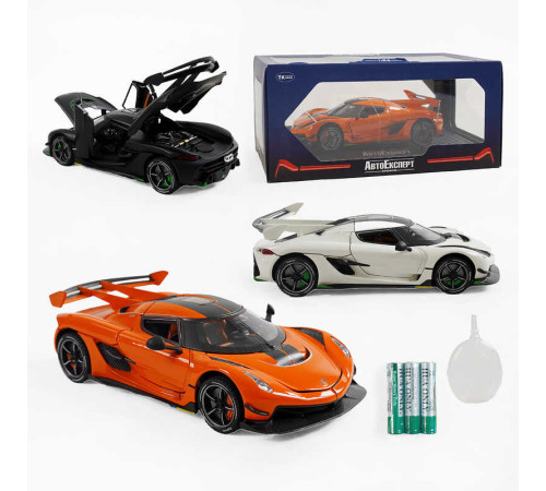 Машинка GT - 62090 (24/2) "Авто Експерт", металопластик, 1:24, звук, світло, інерція, парогенерація, піпетка, відкриваються двері, у коробці, ВИДАЄТЬСЯ МІКС ВИДІВ