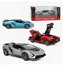 Машинка TX-32703 (48/2) "Авто Експерт", 3 кольори, металопластик, масштаб 1:22, світло, звук, інерція, відчиняються двері, багажник та капот, в коробці, ВИДАЄТЬСЯ ТІЛЬКИ МІКС ВИДІВ